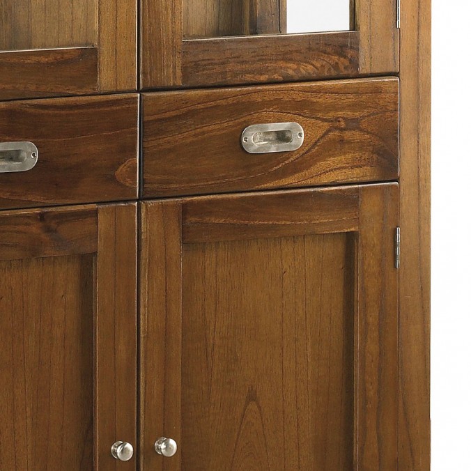 Vitrina de estilo colonial madera mindi 85x40x190h