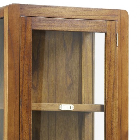 Vitrina de estilo colonial madera mindi 50x40x190h