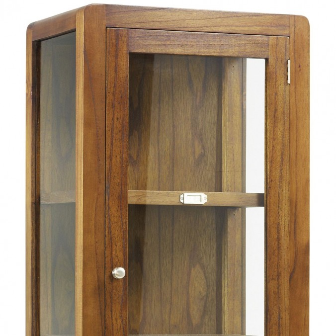 Vitrina de estilo colonial madera mindi 50x40x190h Vitrina de estilo colonial madera mindi 50x40x190h