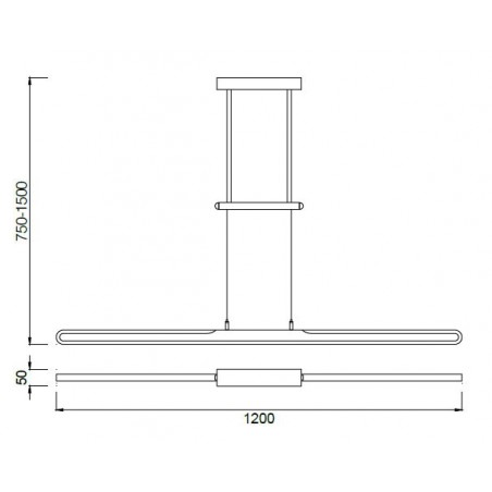 Lámpara techo led nur 