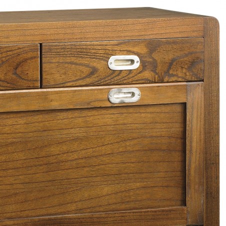 Zapatero de estilo colonial madera mindi 100x30x92h