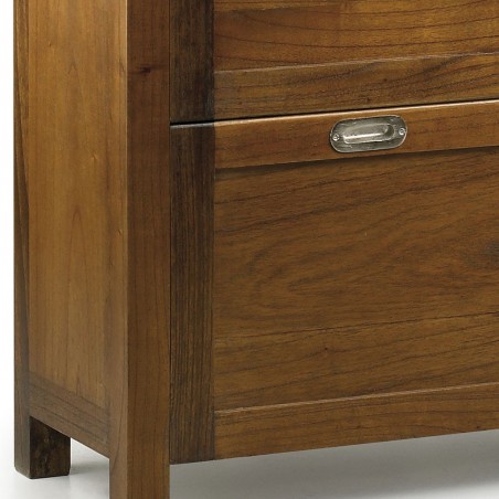 Zapatero de estilo colonial madera mindi 100x30x92h