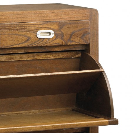 Zapatero de estilo colonial madera mindi 100x30x92h