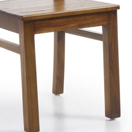 Silla estilo colonial madera maciza de mindi 45x46x98h