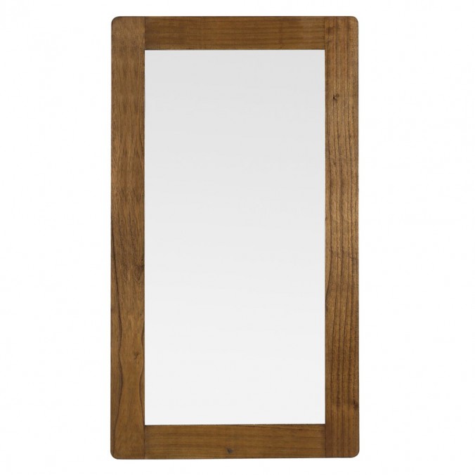Espejo de pared madera mindi natural 80x150h