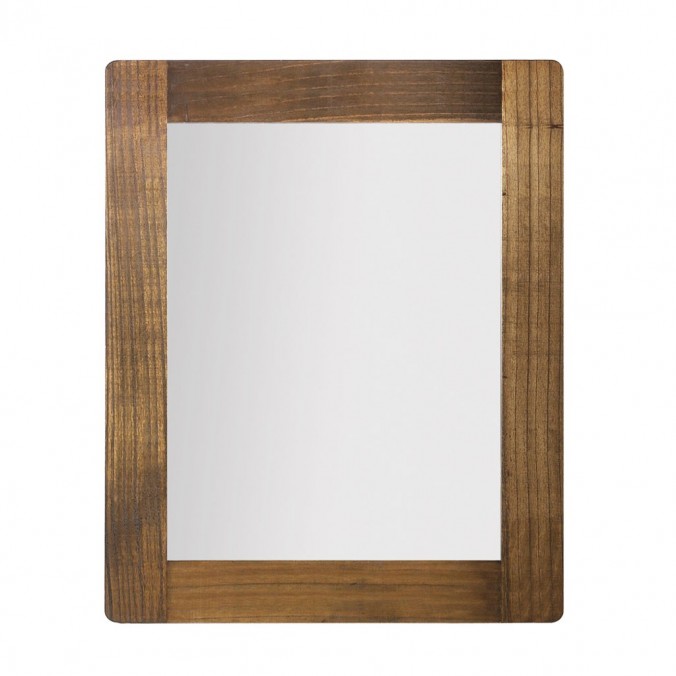 Espejo de pared madera de mindi natural 80x100h