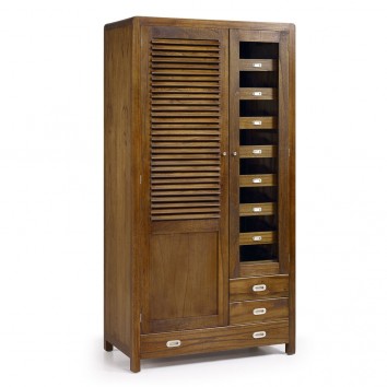 Armario estilo colonial madera mindi 105x55x200h