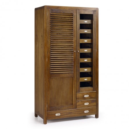 Armario estilo colonial madera mindi 105x55x200h