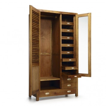 Armario estilo colonial madera mindi 105x55x200h 2
