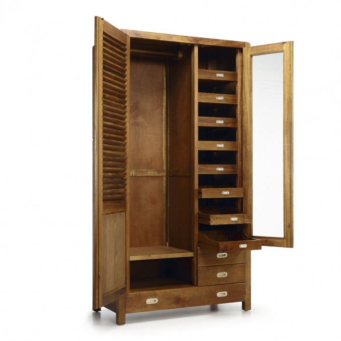 Armario estilo colonial madera mindi 105x55x200h