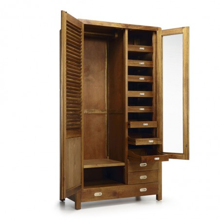 Armario estilo colonial madera mindi 105x55x200h
