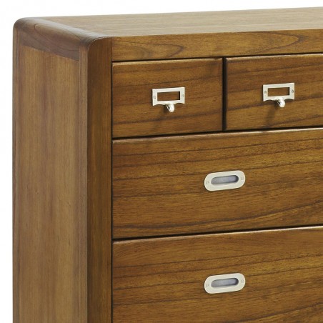Cómoda de estilo colonial madera mindi 100x45x110h