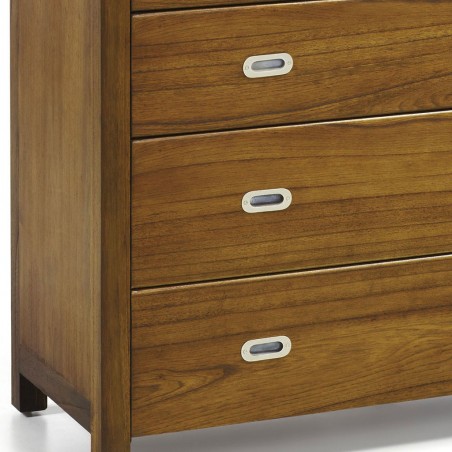 Cómoda de estilo colonial madera mindi 100x45x110h