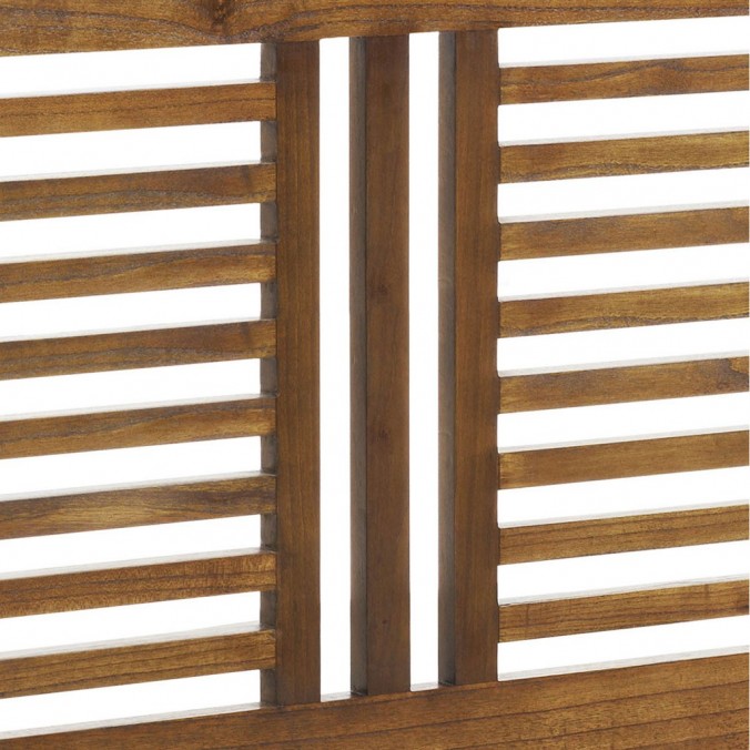 Cabezal de madera de mindi natural oscuro 165x135h