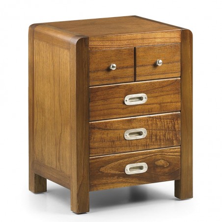 Mesilla 5 cajones estilo colonial madera mindi 45x40x60h