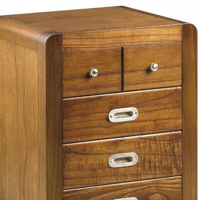 Mesilla 5 cajones estilo colonial madera mindi 45x40x60h