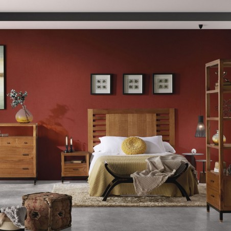 Cabezal estilo contemporaneo mindi natural claro 165x135h