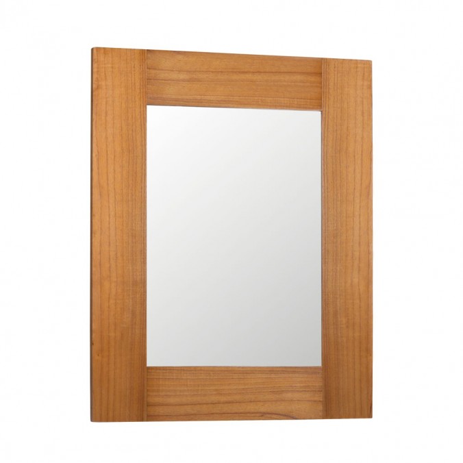 Espejo de pared madera mindi natural claro 80x100h