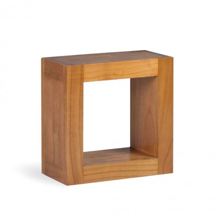 Estantería de pared madera mindi natural claro 40x20x40h