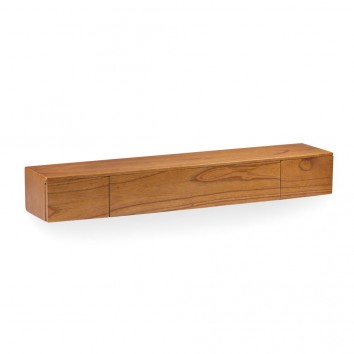 Estantería de pared 3 cajones mindi natural claro 100x20x14h 2