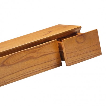 Estantería de pared 3 cajones mindi natural claro 100x20x14h