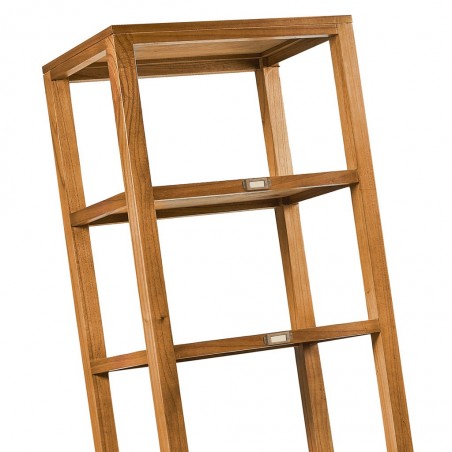 Librería con 2 cajones mindi natural claro 60x40x190h