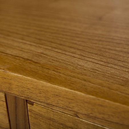 Vitrina 8 cajones mindi natural claro 100x40x190h