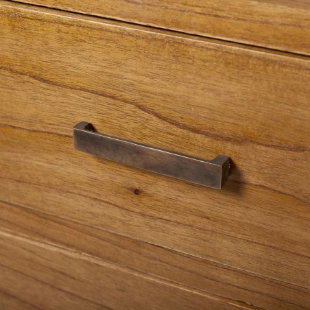 Vitrina 8 cajones mindi natural claro 100x40x190h