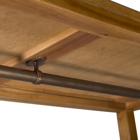 Mueble colgador madera mindi natural claro 120x50x190h