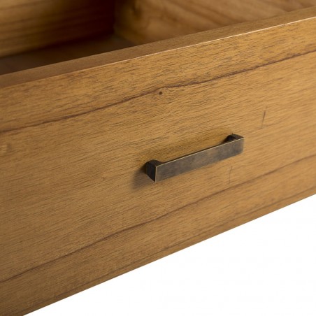 Mueble colgador madera mindi natural claro 120x50x190h