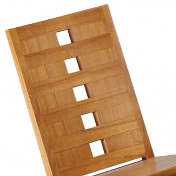 Silla de comedor madera maciza de mindi 45x55x100h 2