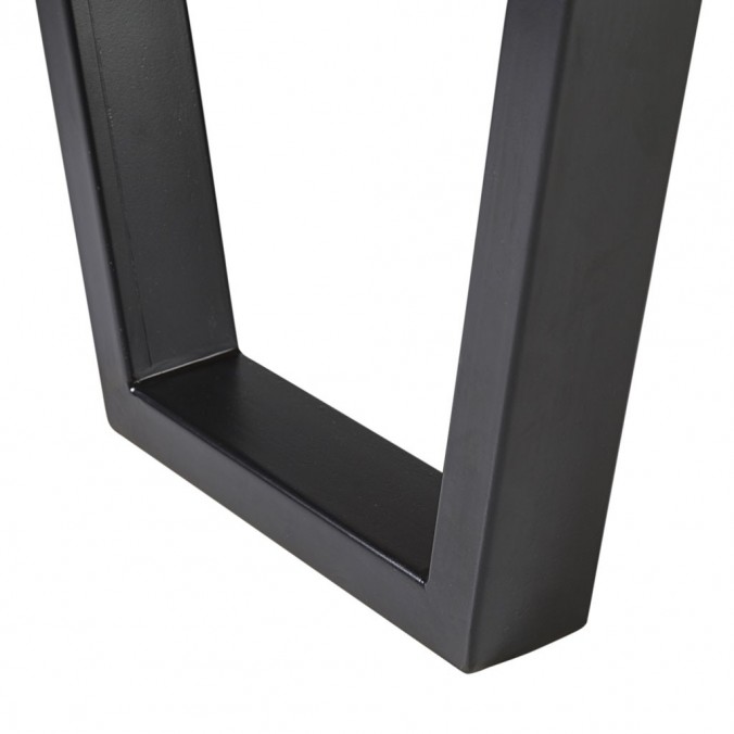 Mesa de centro hierro y  madera de mindi 120x60x40h