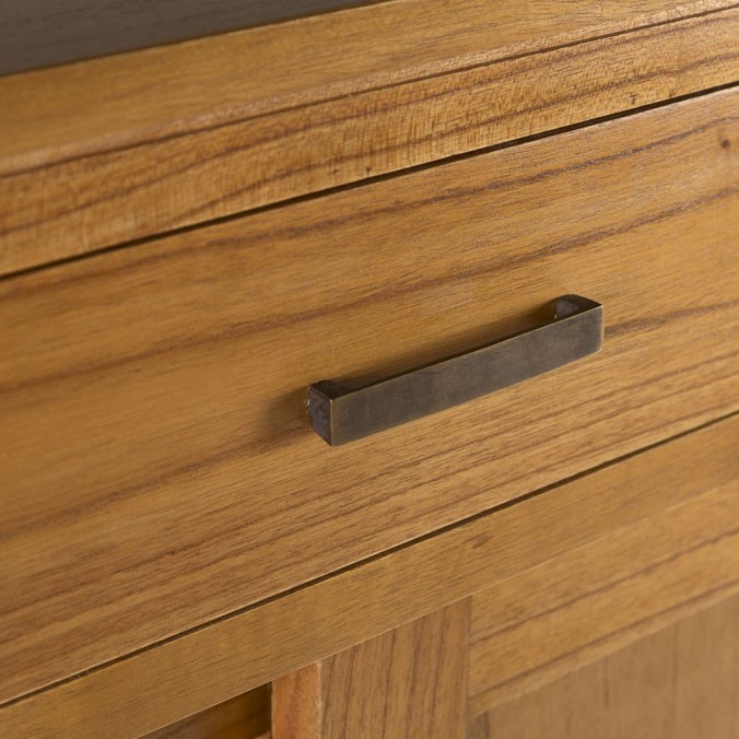 Aparador madera de mindi natural claro 180x45x90h