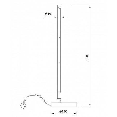 Lámpara de MESA Torch blanco LED 11W