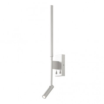 Lámpara aplique Torch blanco LED con lector