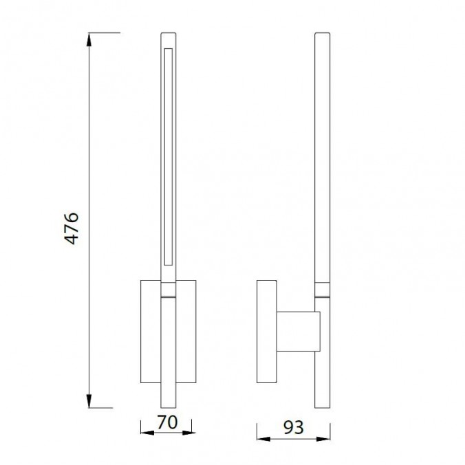 Lámpara aplique Torch blanco LED 6W