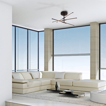 Plafón de techo Torch negro LED 36W