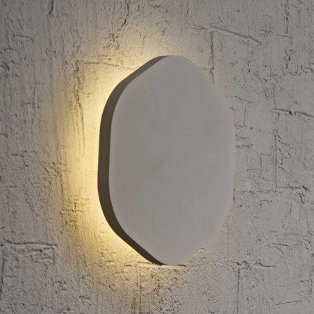 Aplique de pared o techo hexagonal plata LED