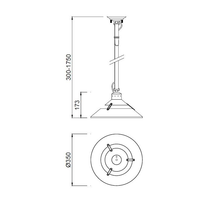 Lámpara techo PAOLA 6 luces