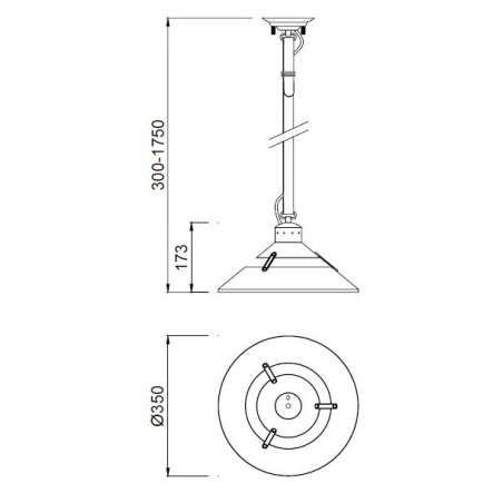 Lámpara techo PAOLA 6 luces