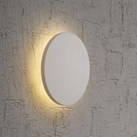 Aplique de pared o techo LED redondo 18cm blanco