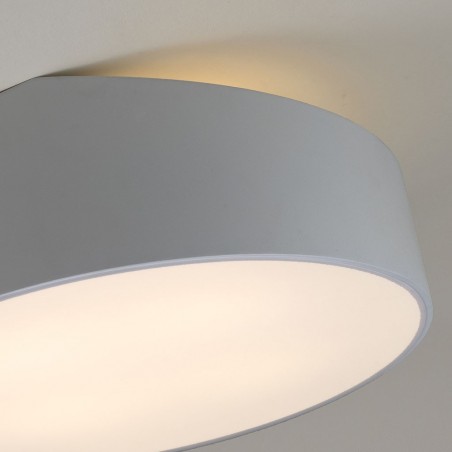 Plafón de techo asimétrico redondo 50cm plata