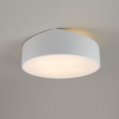 Plafón de techo asimétrico redondo 50cm blanco