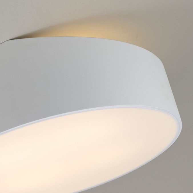 Plafón de techo asimétrico redondo 50cm blanco