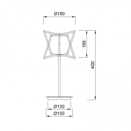 Lámpara de mesa recargable serie Polinesia LED 2W