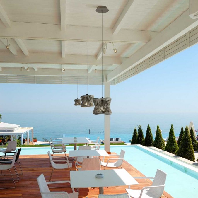 Lámpara de techo 18cm serie Polinesia IP44