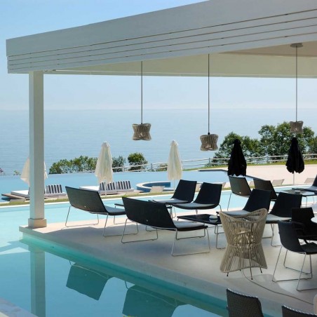 Lámpara de techo 30cm serie Polinesia IP44