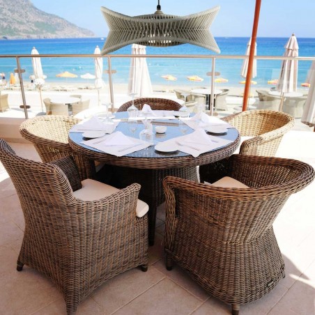 Lámpara de techo 60cm serie Polinesia IP44