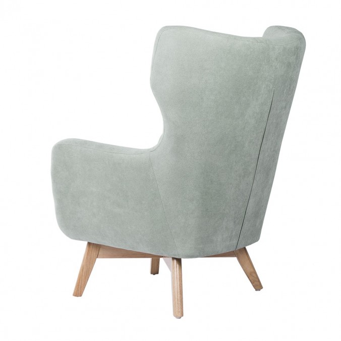 Sillón orejeras estilo vintage color menta 75x83x103h Sillón orejeras estilo vintage color menta 75x83x103h