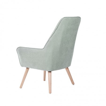 Butaca estilo nórdico color menta  78x74x103h